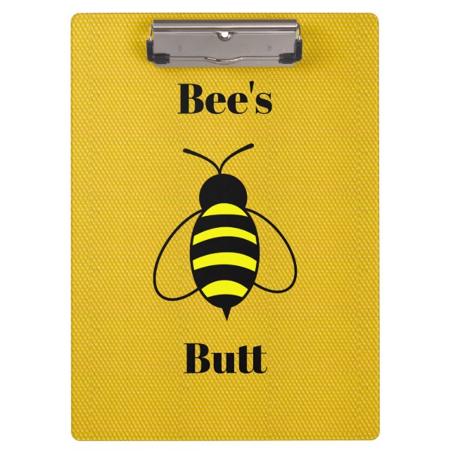 Bee's Butt Clipboard (Front)