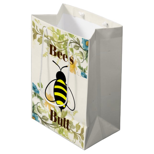 Bee's Butt Gift Bag (Front Angled)