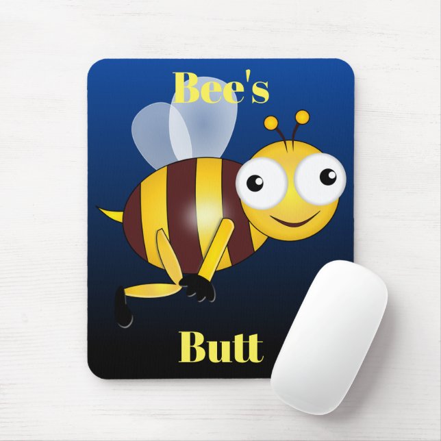 Bee's Butt Mouse Pad (With Mouse)