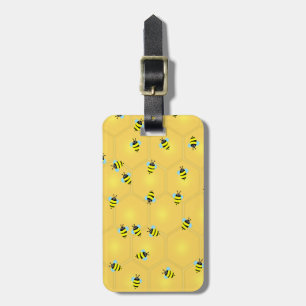 Bees Buzzing Luggage Tag