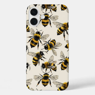 Bees iPhone 16 Plus Case