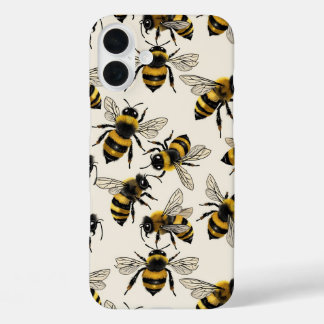 Bees iPhone 16 Plus Case