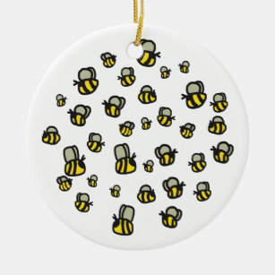 Bees Ceramic Ornament