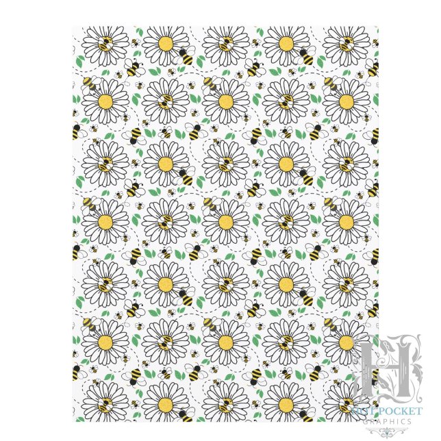 Bees & Daisies Scrapbook Paper (Creator Uploaded)