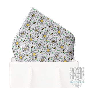 Bees & Daisies Tissue Paper