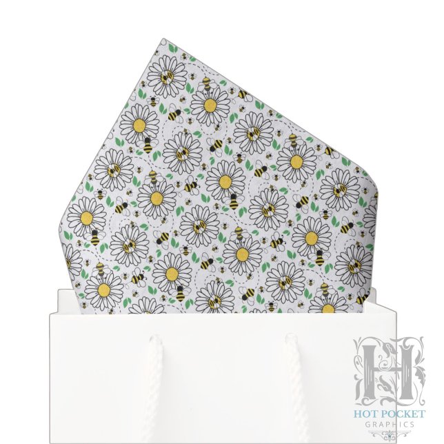 Bees & Daisies Tissue Paper (Creator Uploaded)