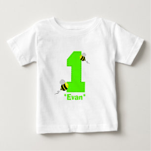 Bees First Birthday Boy Shirt