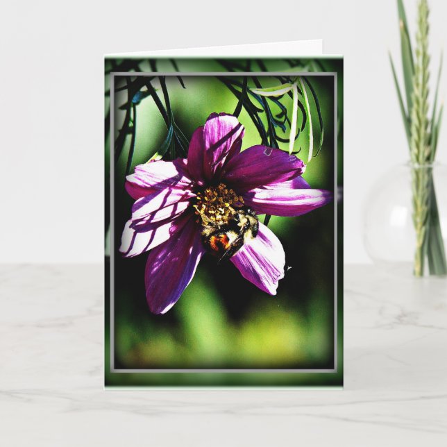 Bees & flowers need each other card (Front)
