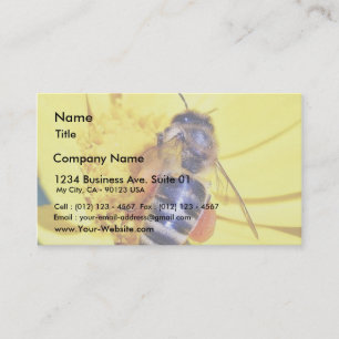 Bees Flowers Pollen Business Card