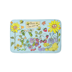 Bee's Garden Bath Mat