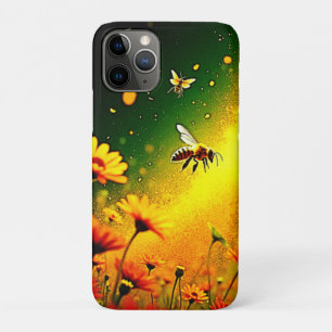 Bees' Golden Pollen Burst Joy Design iPhone 11 Pro Case