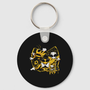 Bees Hip Hop Old School Rap Music Lover Key Ring