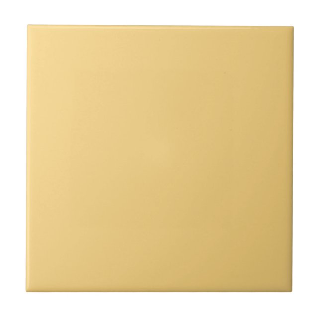 Bee's Honey Yellow Square Kitchen and Bathroom Ceramic Tile (Front)