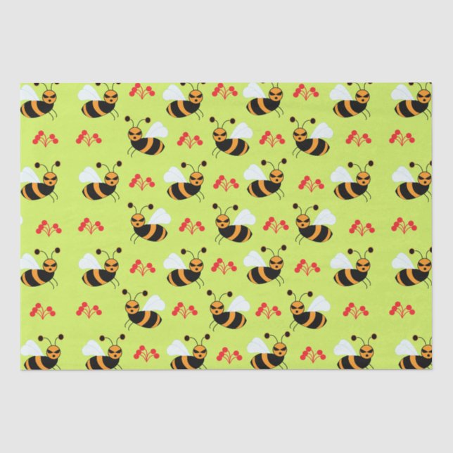 Bees Honeybee  Tissue Paper (Front)