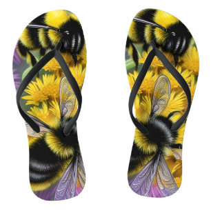Bees in a Flower Meadow   Thongs