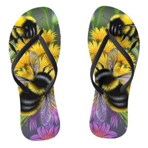Bees in a Flower Meadow   Thongs