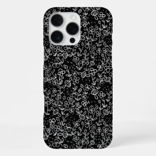 Bees in the garden in Black and White iPhone 16 Pro Max Case