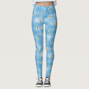 Bees In The Sky Leggings