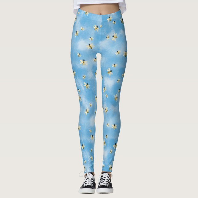 Bees In The Sky Leggings (Front)