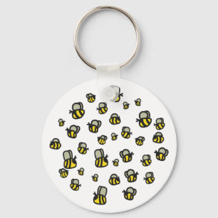 Bees Key Ring
