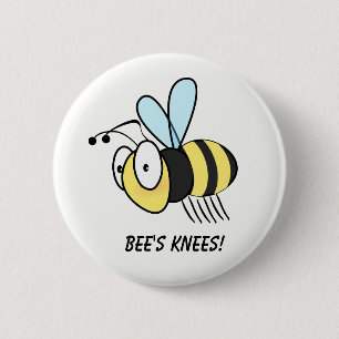 Bee's Knees! Button Badge