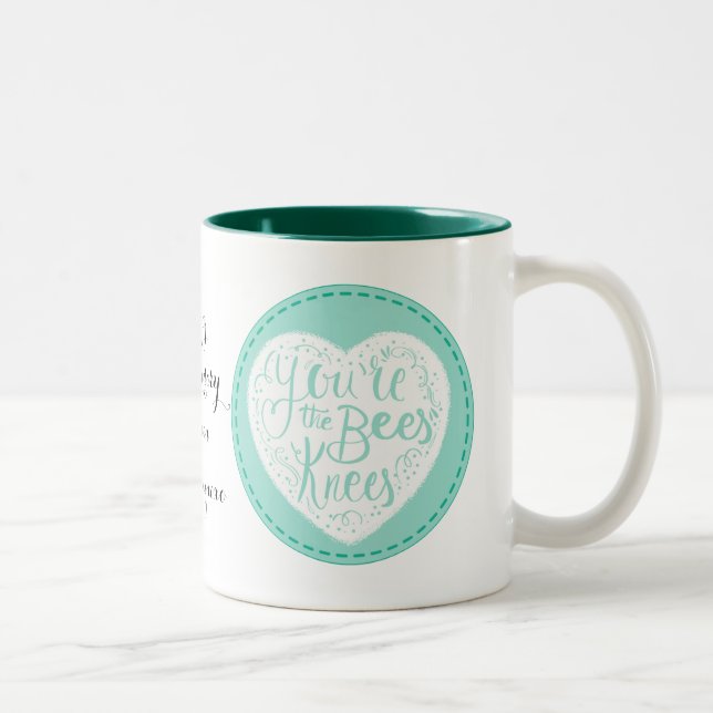 bees knees, valentine, anniversary, Mum mug (Right)