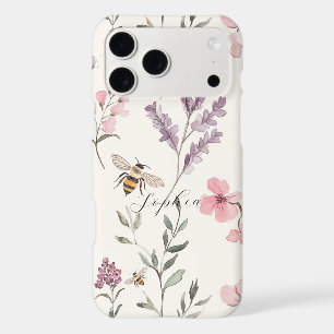 Bees Lavender Pink Flowers
