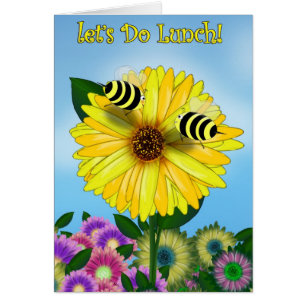 Bee's Lunch Date on Yellow Flower