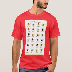 Bees of Kew Gardens Chart T-Shirt