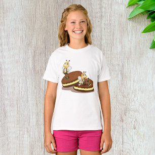 Bees On Two Biscuits Girls T-Shirt