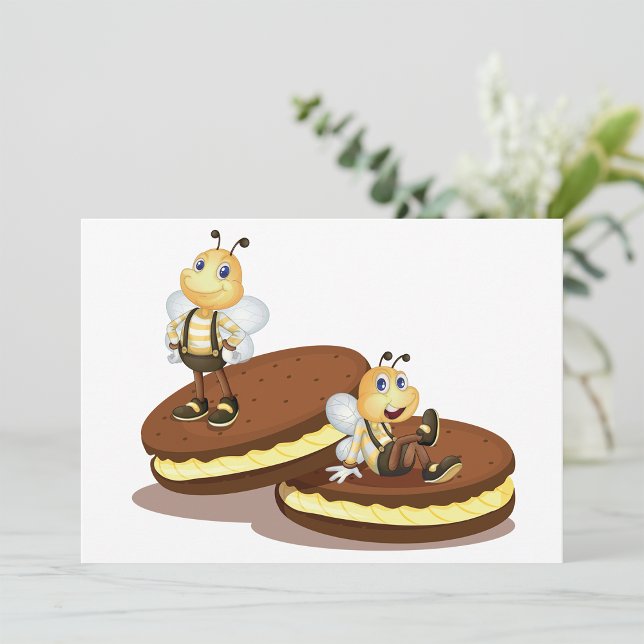 Bees On Two Biscuits Invitations (Creator Uploaded)