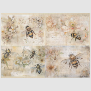 Bees  tissue paper