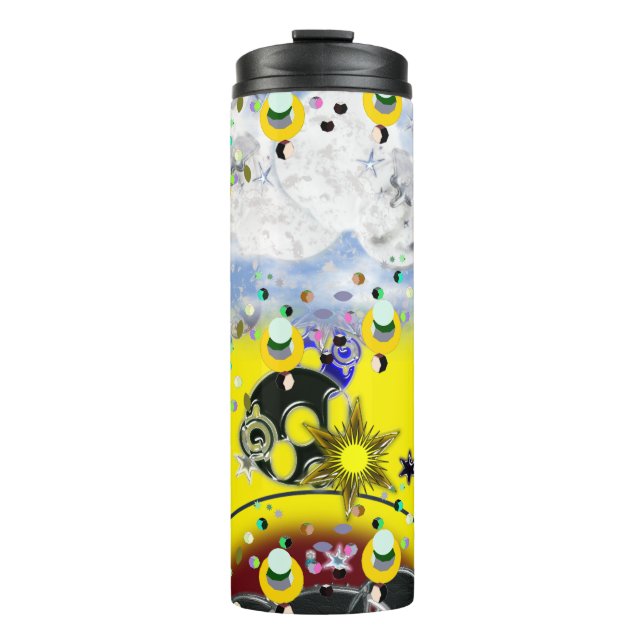 Bees Yellow Star   Thermal Tumbler (Front)