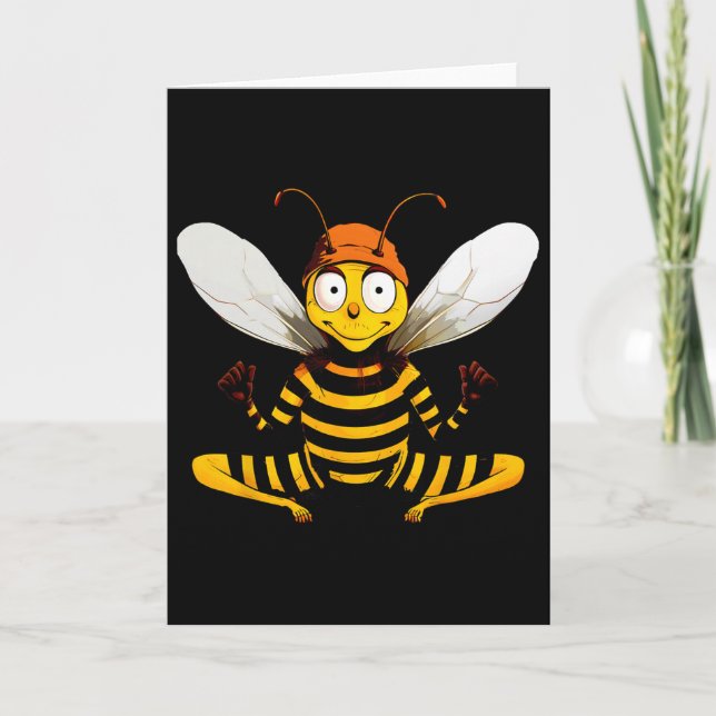 Bees Yogayogi Bee  Card (Front)