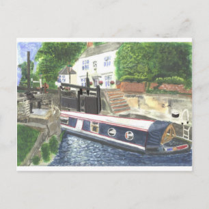 Beeston Canal Lock House Nottingham Postcard