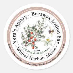 Beeswax Skincare Lotion Bar Label