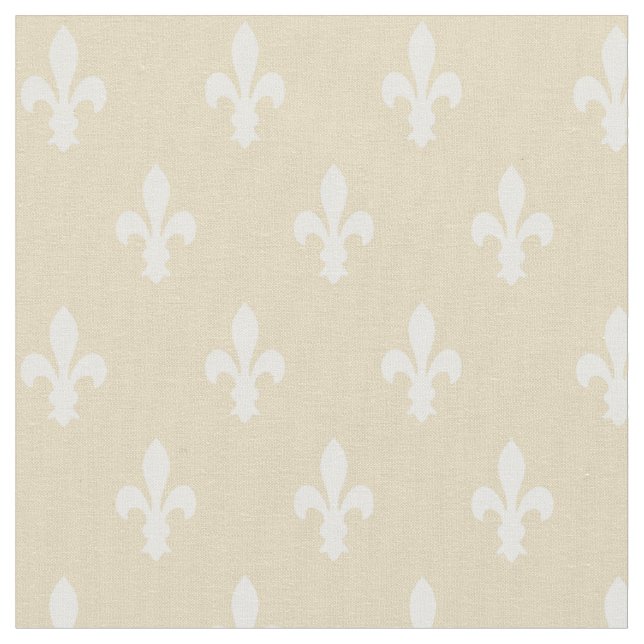 Beeswax Victorian Fleur de Lys Fabric (Close Up)