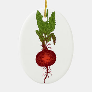 Beet Ceramic Tree Decoration
