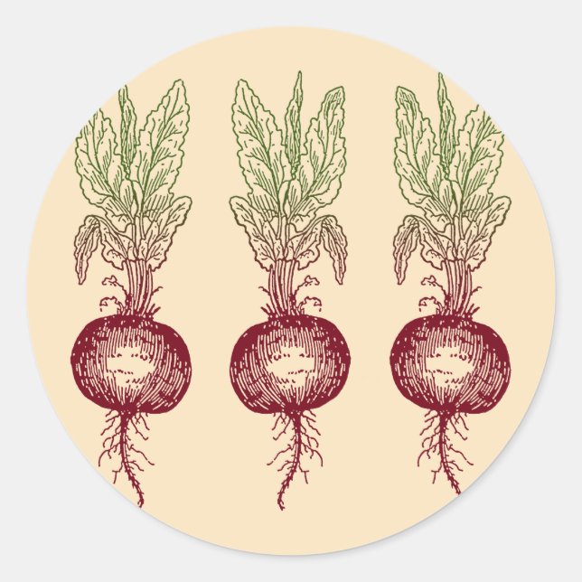 Beet Classic Round Sticker (Front)