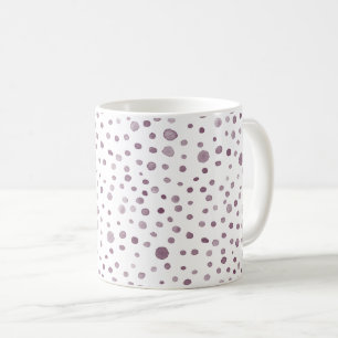 Beet Confetti Watercolor Dots Classic Mug