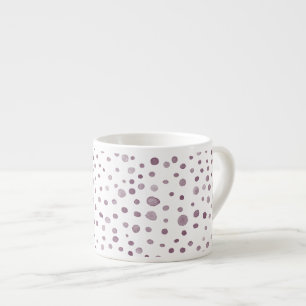 Beet Confetti Watercolor Dots Espresso Mug