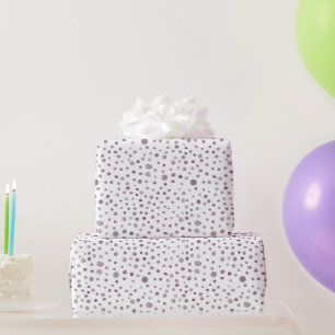 Beet Confetti Watercolor Dots Wrapping Paper