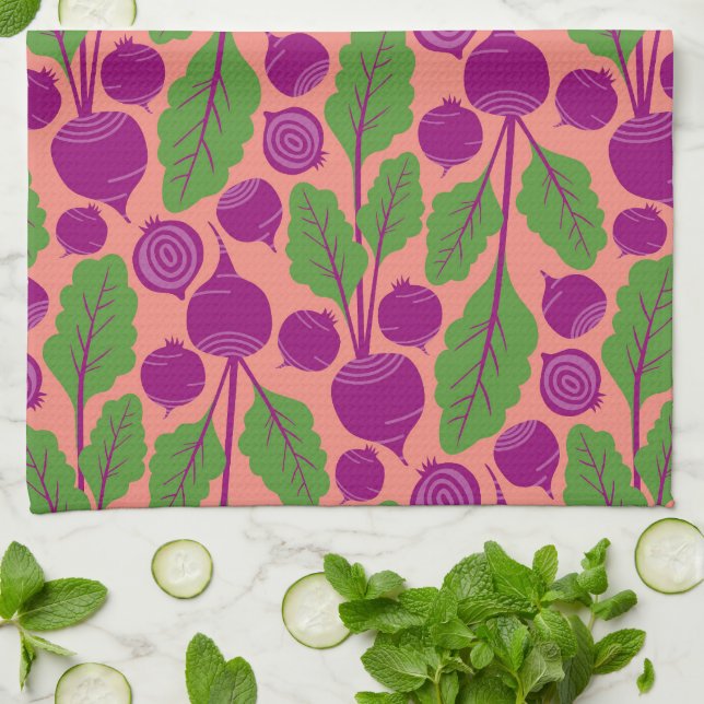 Beet It Kitchen Towel (Folded)