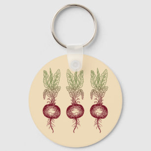 Beet Key Ring