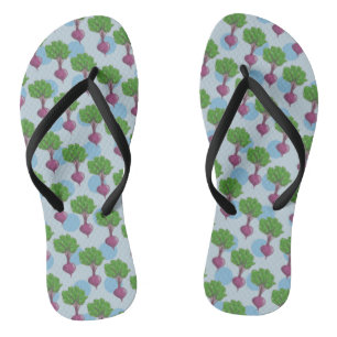 Beet plant pattern thongs