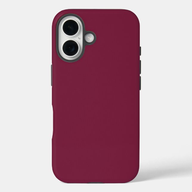 Beet Red Solid Colour Case-Mate iPhone Case (Back)