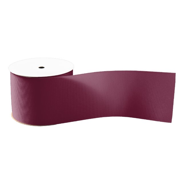 Beet Red Solid Colour Grosgrain Ribbon (Spool)