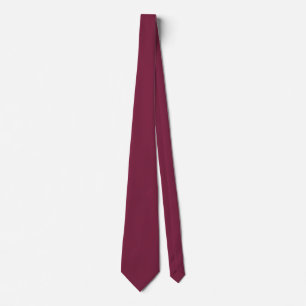Beet Red Solid Colour Tie