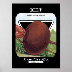 Beet Vintage Seed Packet Poster