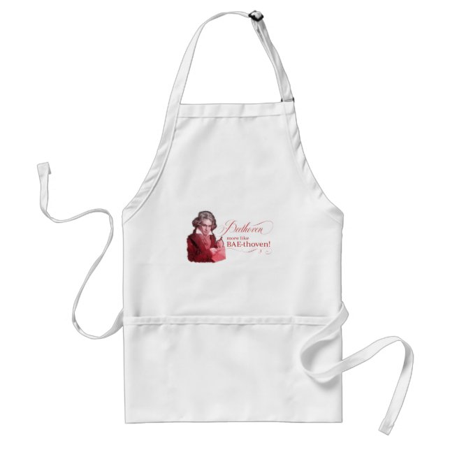 Beethoven BAEthoven Classical Composer Pun Standard Apron (Front)